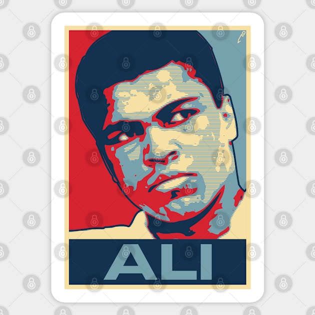 Ali Sticker by DAFTFISH